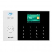 Sistem de alarma wireless PNI SafeHouse HS600 Wifi GSM 4G, suporta 90 zone wireless si 3 zone cu fir, compatibil cu aplicatia Tuya Smart, alerta prin