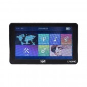 Sistem de navigatie GPS PNI L710 PRO cu parasolar, 7 inch, 800 MHz, 256MB DDR, 16GB memorie interna, FM transmitter, cu doua alimentatoare auto