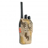 Statie radio portabila PNI PMR R40 Camo, set cu 2 buc, 0.5W, 16 canale programabile, 16 PMR si tonuri 50 CTCSS si 104 DCS, ASQ, TOT, monitor,