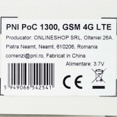 Statie radio portabila PNI PoC 1300 GSM 4G LTE, Linux OS, ecran color 1.77 inch, acumulator Li-Ion 4400 mAh