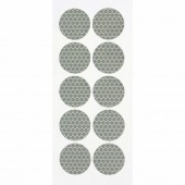 Stickere reflectorizante - Set 10 Buc - Ø 27 mm - Alb