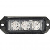 STROBOSCOP 3 led-uri lumina portocalie 8x3 cm
