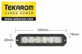 STROBOSCOP 6 led-uri lumina portocalie