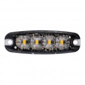 STROBOSCOP SLIM 4 led-uri lumina portocalie