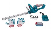 TOTAL - TRIMMER PENTRU TUNS GARD VIU - LI-ION - 20V (INCLUDE ACUMULATOR SI INCARCATOR)