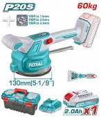 TOTAL - VIBRATOR CU VENTUZA PENTRU PLACI CERAMICE 20V (INCLUDE ACUMULATOR SI INCARCATOR)