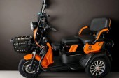 Triciclu electric GO RIDE Portocaliu 800W 25km/h, Fara permis, CIV INCLUS
