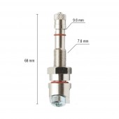 Valva roata camion tubeless metalica 68mm compatibila senzor TPMS