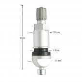 Valva roata tubeless aluminiu compatibila senzor TPMS-5