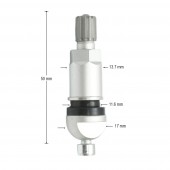 Valva roata tubeless aluminiu compatibila senzor TPMS-6