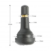 Valva roata tubeless premium EPDM TR438 45mm