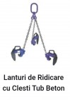 Lanturi de Ridicare cu Clesti Tub Beton